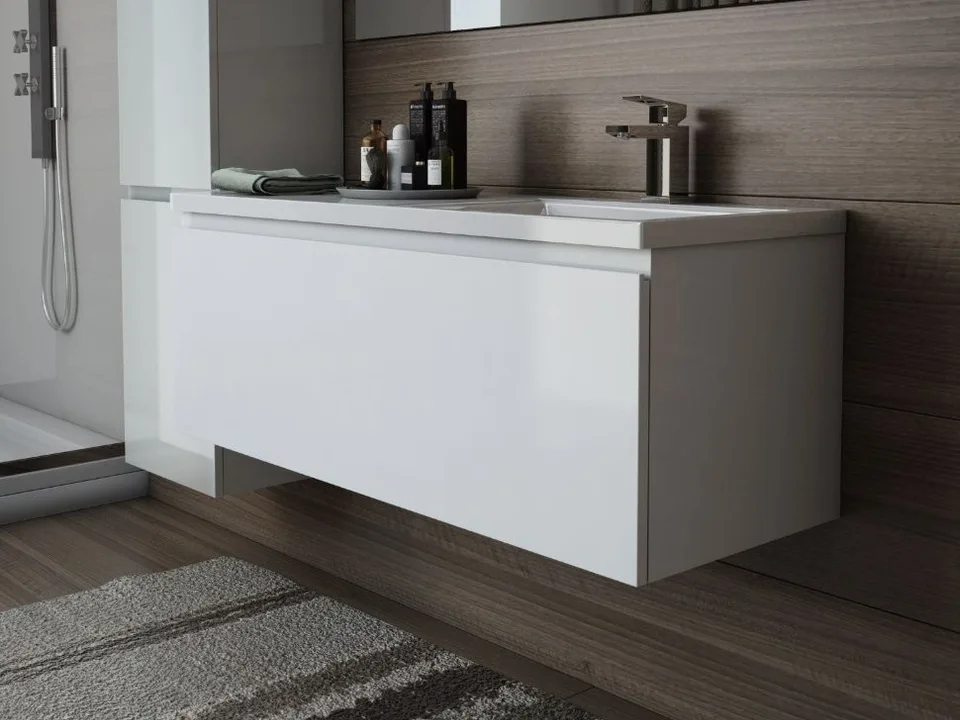 Тумба с раковиной подвесная 1 ящик Эстет Dallas Luxe 115 115 R ФР-00002302
