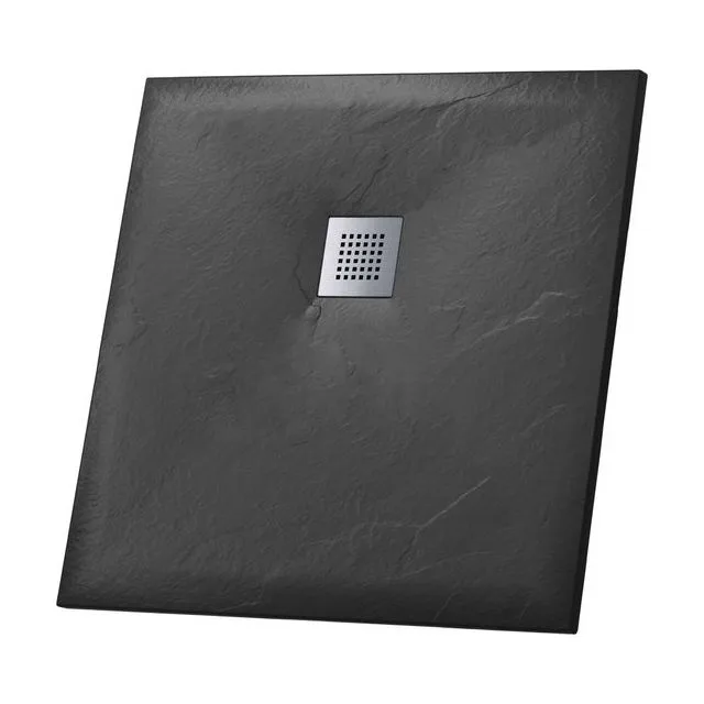 Душевой поддон Grossman Strong GR-S2100100Q (100х100) из искусственного камня,квадрат,графит