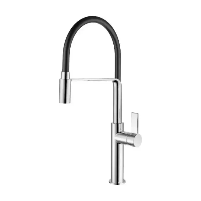 Смеситель Rush MS9035-35Black для кухни с гибким изливом черный