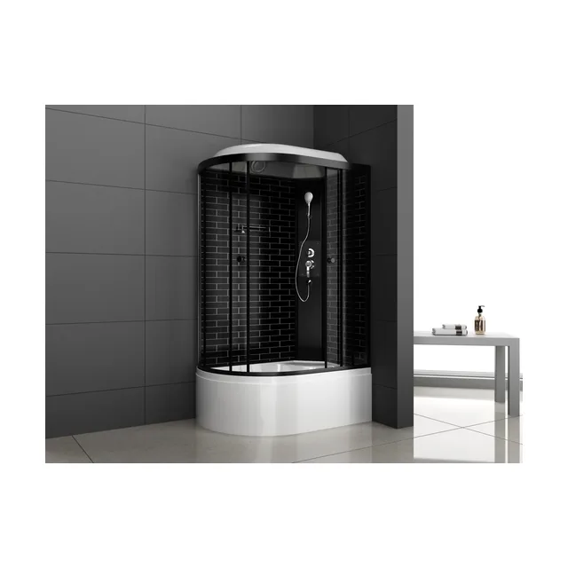 Душевая кабина ODA-5006 L/R черный кирпич 120 x 80 x 215, исполнение R (R)