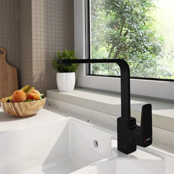 Смеситель Vitra Root Square A4275336EXP для кухни черный матовый