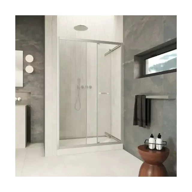 Дверь в душевой проем ZP Inside 150 04 crystalvision профиль никель стекло crystalvision