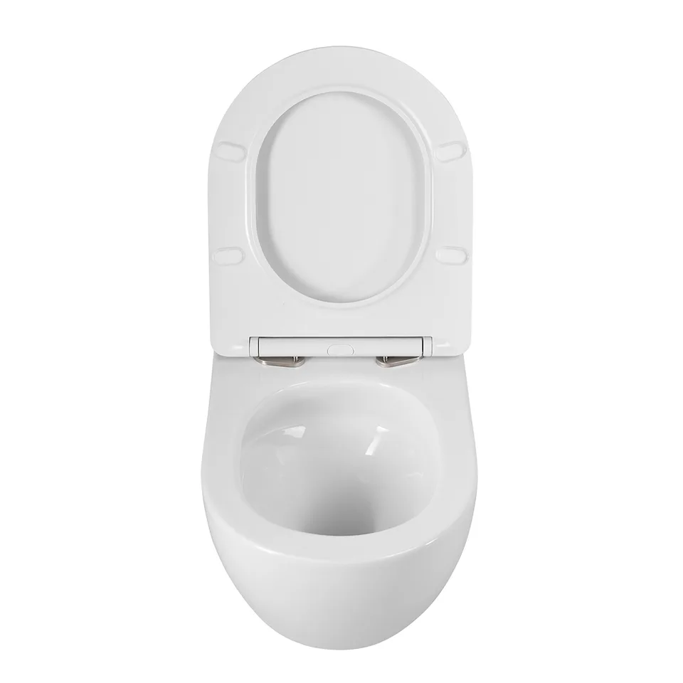 Унитаз подвесной безободковый с сиденьем и смывом TORNADO BelBagno AMANDA-TOR BB051CH-TOR-FC/SC