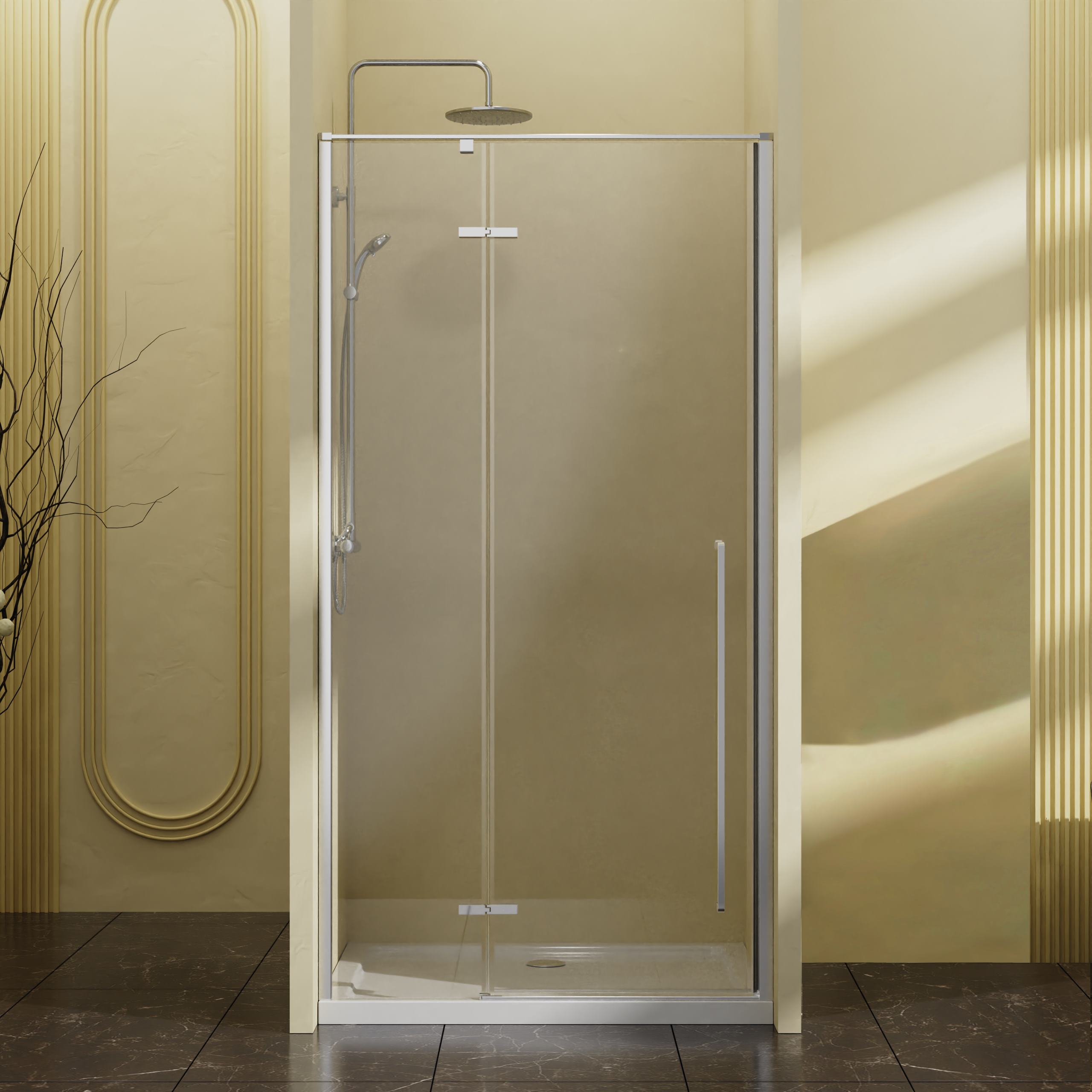 Душевая дверь Vincea Слим-Н (Slim-N) VDPH-5SN900CL 90х195 стекло прозрачное 6 мм профиль хром
