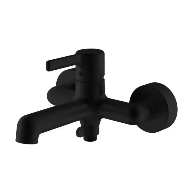 Смеситель Esko Column Black CLM54B для ванны и душа, без аксессуаров
