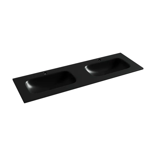 Раковина из сантехнического фарфора Ceramica Nova Грация (Grace) 141 см CN7022MB накладная цвет черный матовый