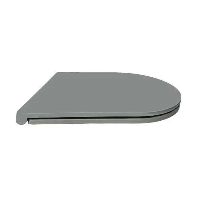 AQ0105-MG Крышка-сиденье матовый серый для ЕВРОПА/ ВЕГАAQ1901/ AQ1902/ AQ1905/ AQ1906