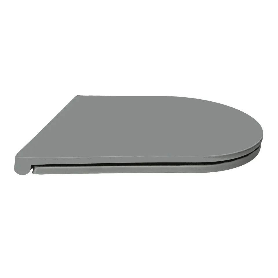 AQ0105-MG Крышка-сиденье матовый серый для ЕВРОПА/ ВЕГАAQ1901/ AQ1902/ AQ1905/ AQ1906