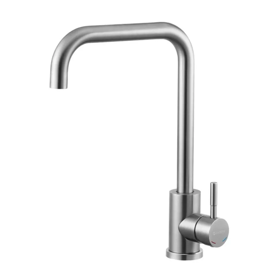 Смеситель Knotlor Течение/StreamLine SS-01/1 для кухни сатин