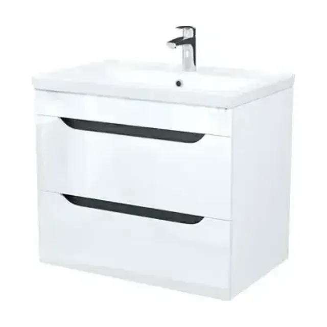 Тумба Iddis подвесная Рэй (Ray) RAY70W0i95K с умывальником 70 см подходит умыв. 710x465x610 мм белый
