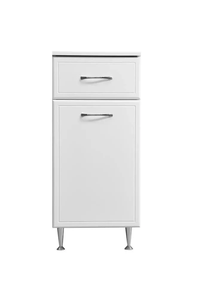 Комод Stella Polar Концепт 36 белый глянец с бельевой корзиной