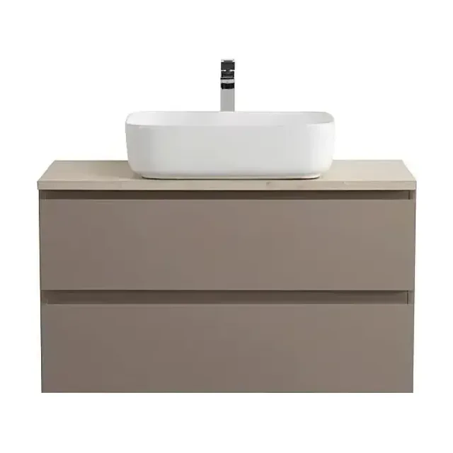 Тумба с раковиной BelBagno Крафт (Kraft) 90 бежевая матовая (столешница KEP-90-MCO)
