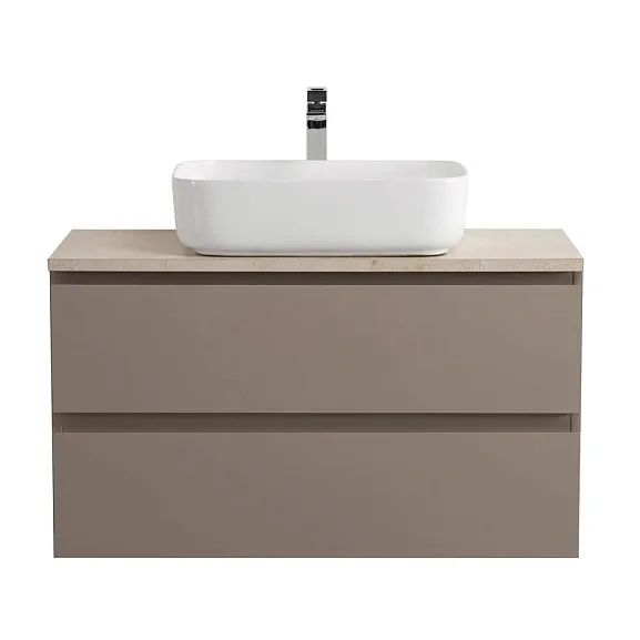 Тумба с раковиной BelBagno Крафт (Kraft) 90 бежевая матовая (столешница KEP-90-MCO)