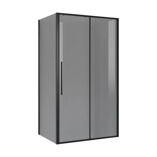 Душевое ограждение Niagara Nova NG-85-13TB-TB80-34 (130х80х195) прямоугольник,черный матовый,дверь раздвижная,стекло тонированное