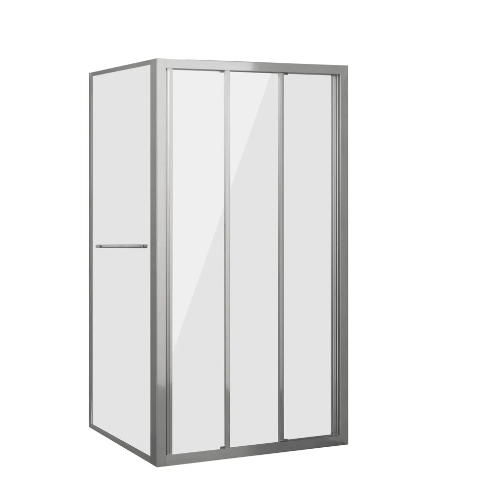 Душевое ограждение Grossman Alba1 GR-9090Al1 (90х90х190) квадрат,раздвижная, 2 места