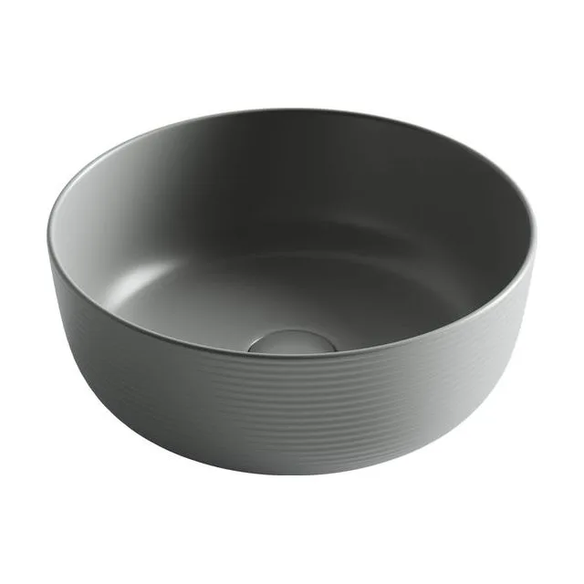 Раковина из сантехнического фарфора Ceramica Nova Элемент (Element) 36 см CN6073MH накладная цвет антрацит матовый