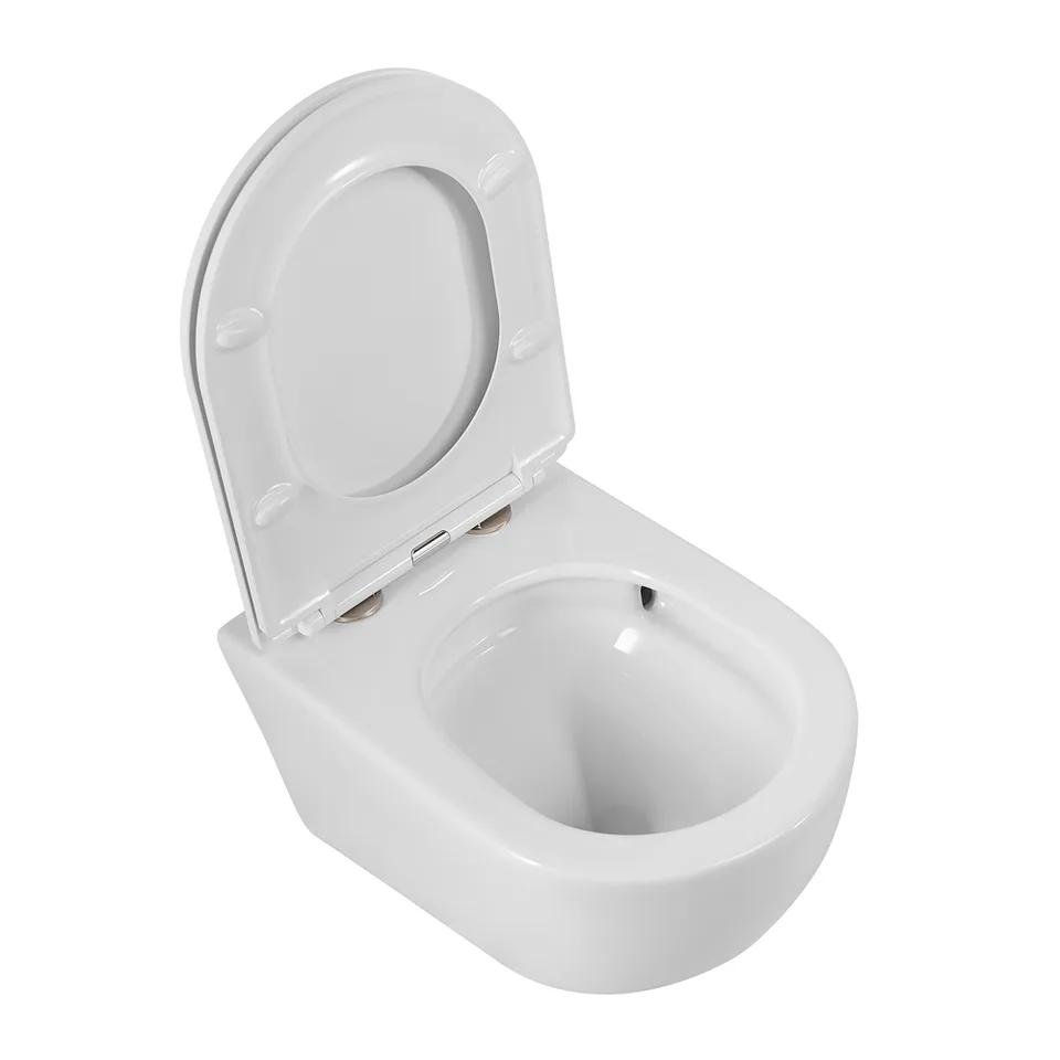 Унитаз подвесной безободковый с сиденьем CEZARES RELAX CZR-3806-53-TH-TOR/SC