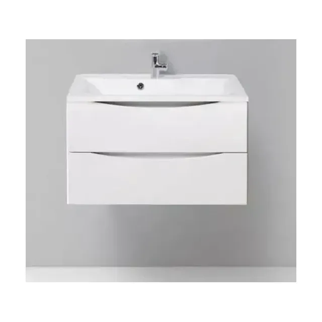 Тумба с раковиной BelBagno Марино-H60 (Marino-H60) 80 белый глянец (с раковиной BB800/450-LV-MR-PR)