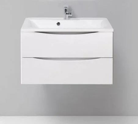Тумба с раковиной BelBagno Марино-H60 (Marino-H60) 80 белый глянец (с раковиной BB800/450-LV-MR-PR)