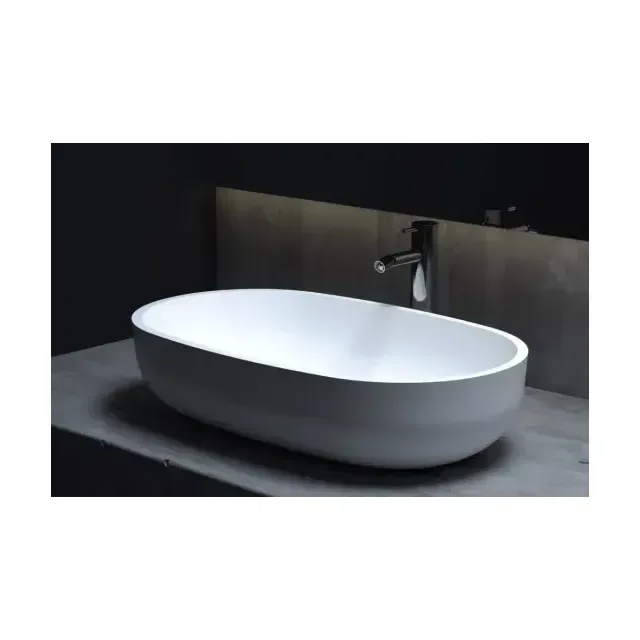 Накладная раковина Salini Gloria 05 S-Stone 64*38,5 белая матовая