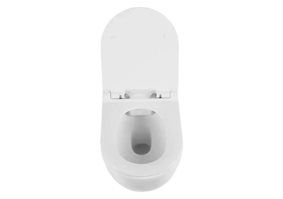 Подвесной унитаз Aquanet Glide-W 34,5*52 безободковый с крышкой-сиденьем микролифт Slim
