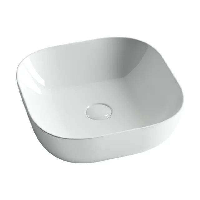 Раковина из сантехнического фарфора Ceramica Nova Элемент (Element) 43 см CN6010 накладная цвет белый