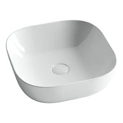 Раковина из сантехнического фарфора Ceramica Nova Элемент (Element) 43 см CN6010 накладная цвет белый