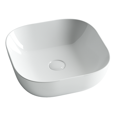 Раковина из сантехнического фарфора Ceramica Nova Элемент (Element) 43 см CN6010 накладная цвет белый