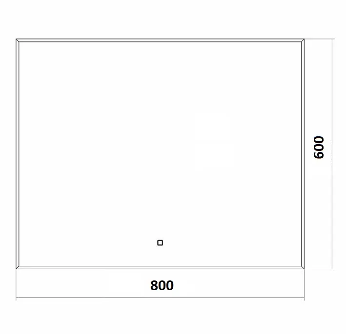 Зеркало Silver Mirrors Алмина 80*60 с Led-подсветкой сенсорный выключатель