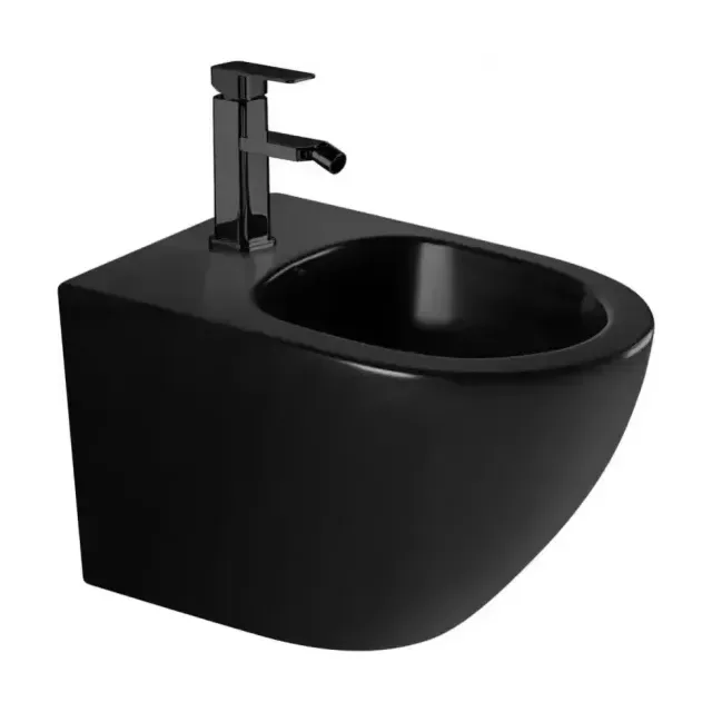 Подвесное биде ABBER Bequem AC1150MB 37*48 черное матовое