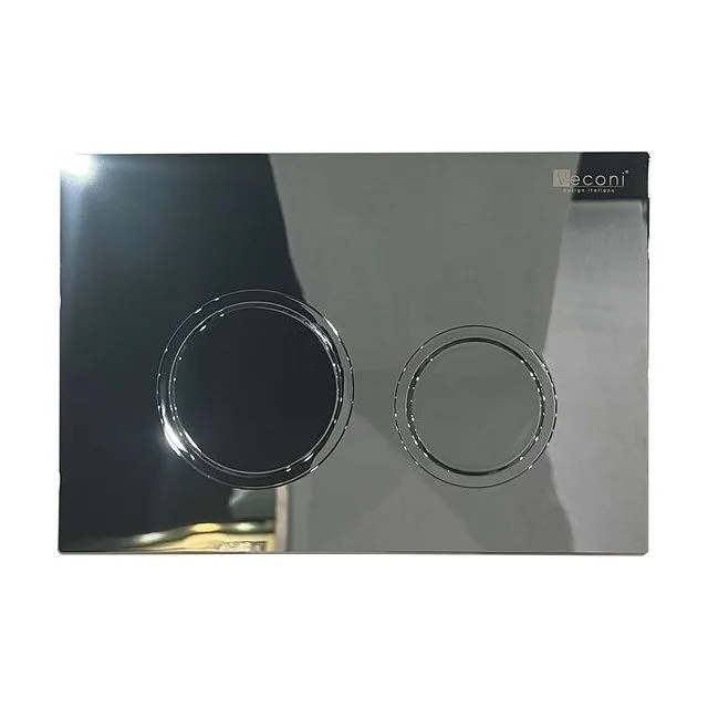 Кнопка смыва Veconi FLUSH V11, FLV11-C, 240х162х7, пластик, хром глянец кайма - хром глянец