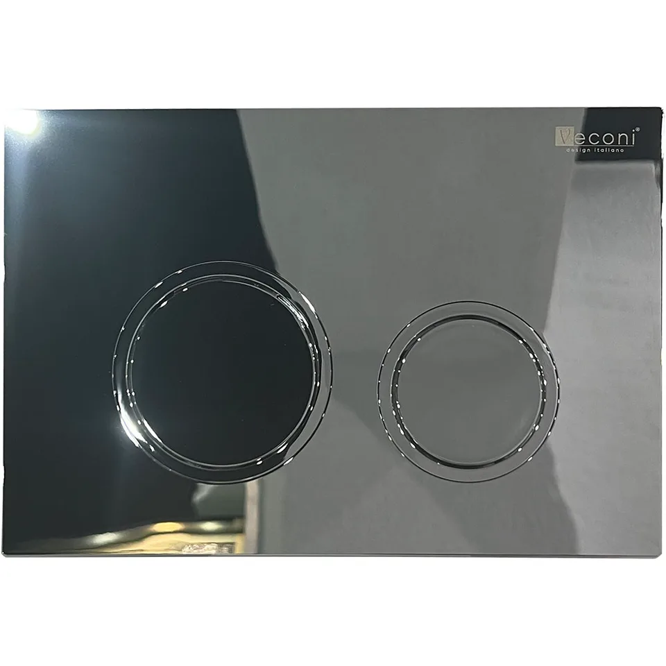 Кнопка смыва Veconi FLUSH V11, FLV11-C, 240х162х7, пластик, хром глянец кайма - хром глянец