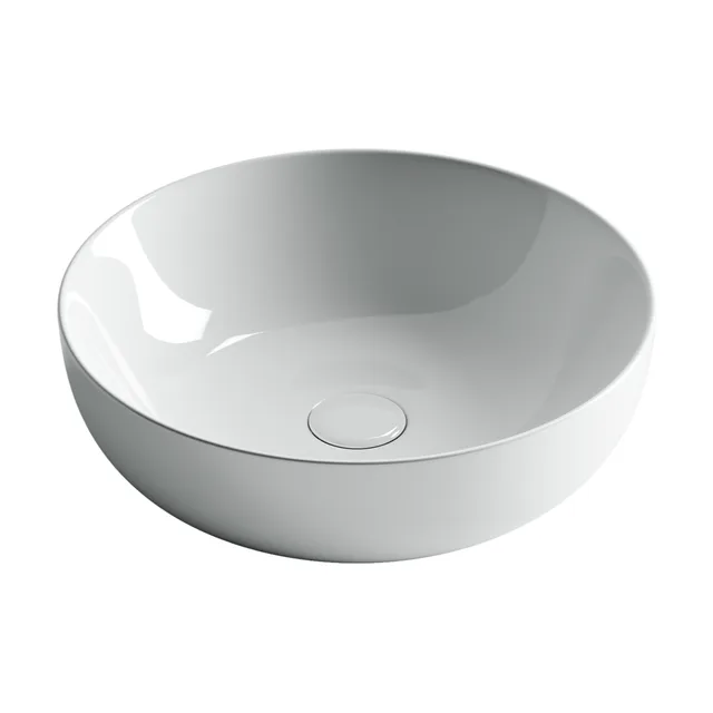 Раковина из сантехнического фарфора Ceramica Nova Элемент (Element) 42 см CN5024 накладная цвет белый
