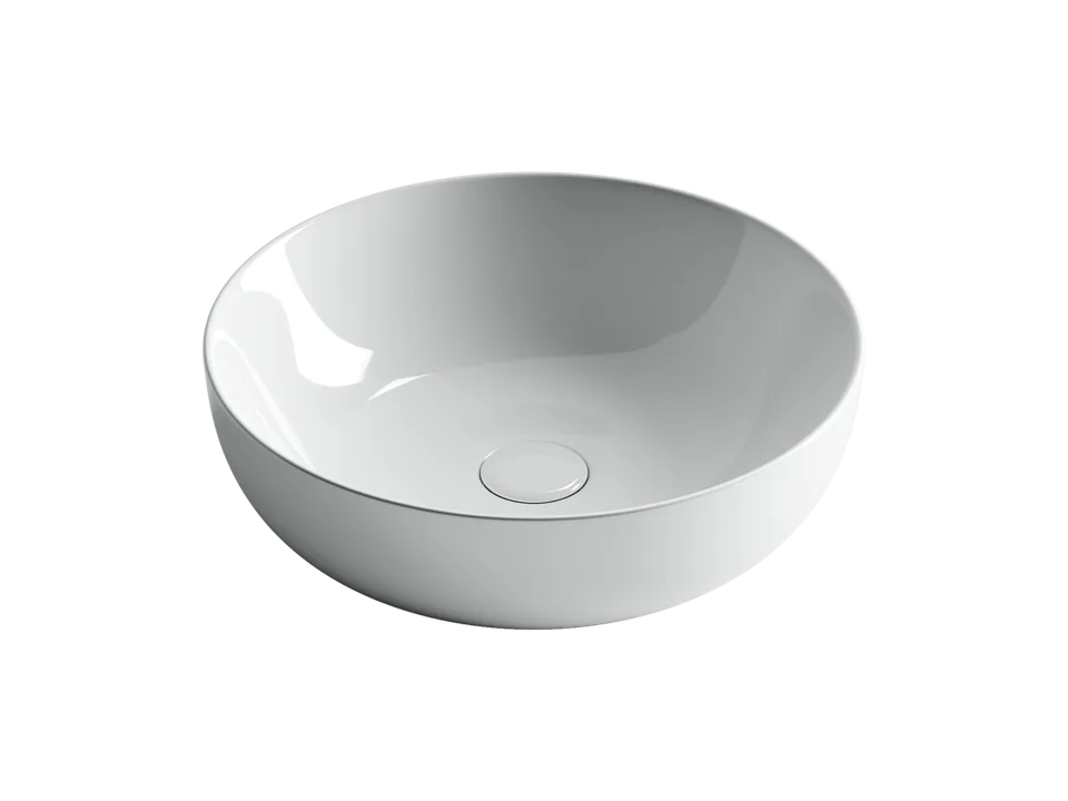 Раковина из сантехнического фарфора Ceramica Nova Элемент (Element) 42 см CN5024 накладная цвет белый
