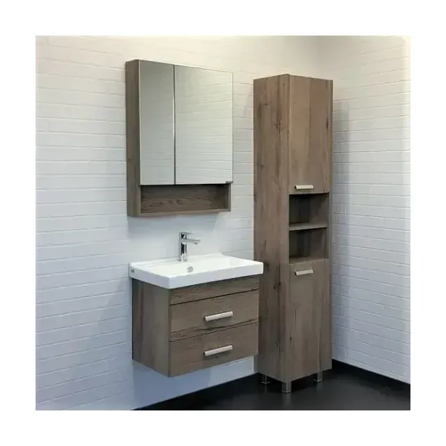 Комплект мебели Comforty Никосия 60П дуб темный (раковина Fest 60)