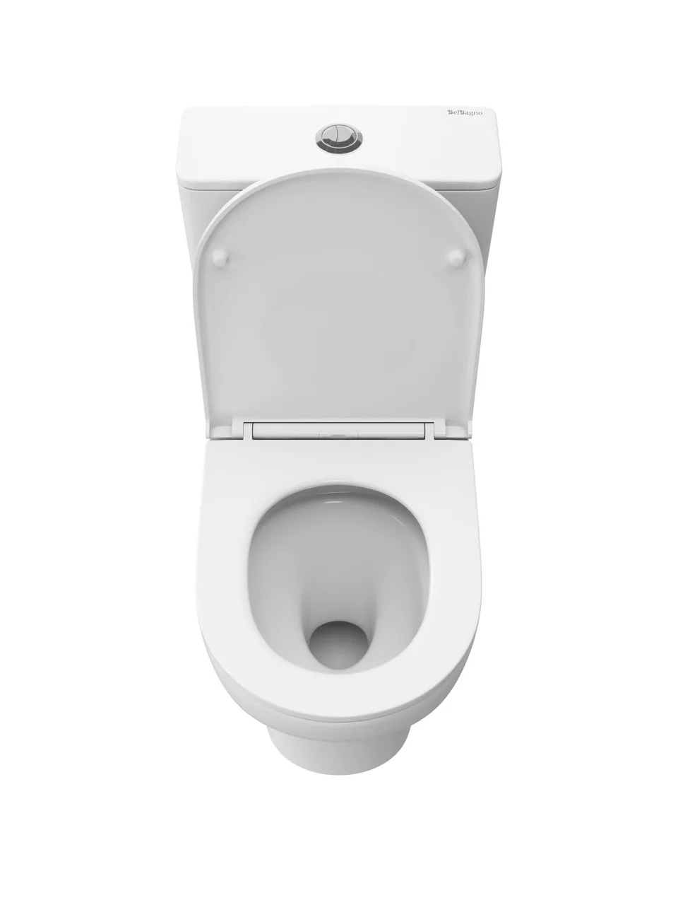 Унитаз-компакт с сиденьем и смывом TORNADO BelBagno LOUNGE-TOR-2 BB2802CP/T-TOR/SC
