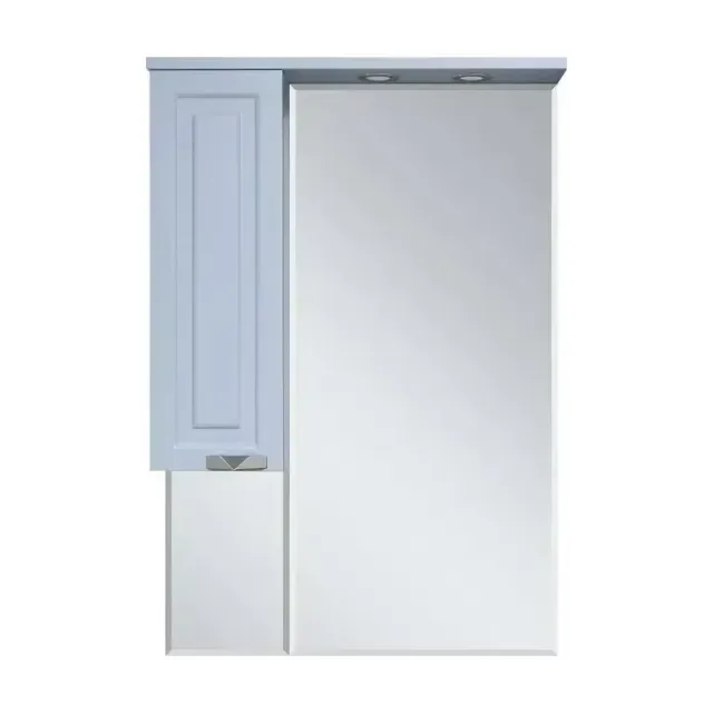 Зеркало-шкая Misty Терра 70 L серый с подсветкой