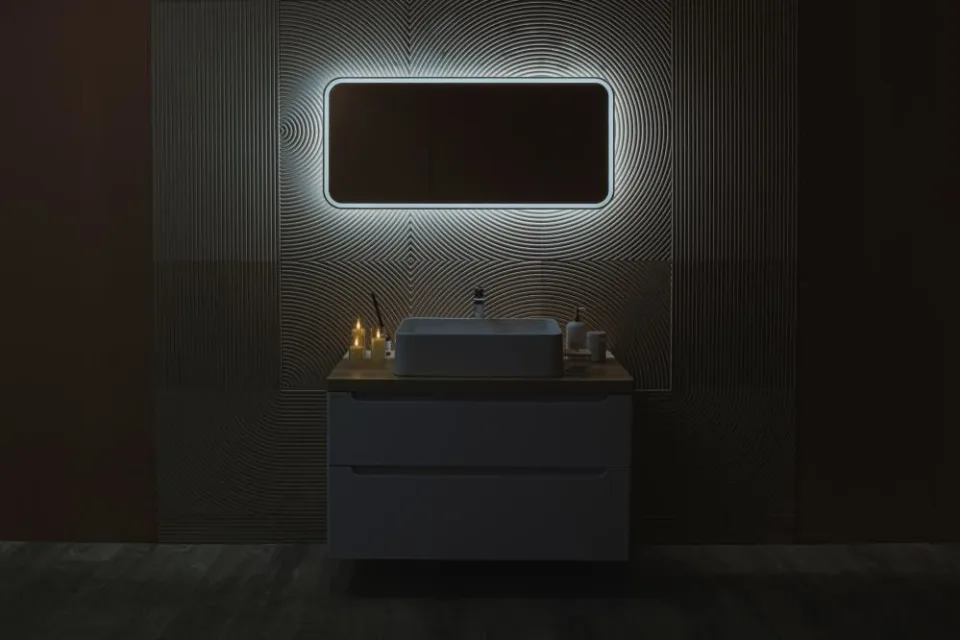 Зеркало Silver Mirrors Мальта Air-TX 50*110 с интерьерной Led-подсветкой, инфракрасный выключатель