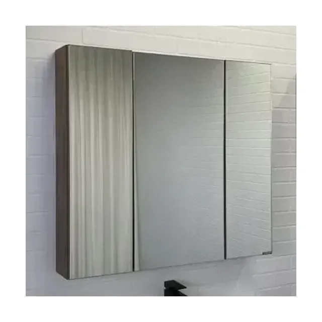 Зеркало-шкаф Comforty Соло 90 дуб темно-коричневый