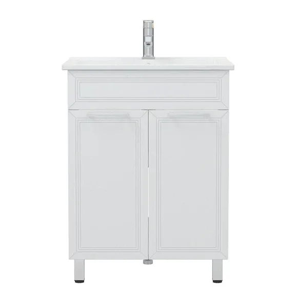 Тумба с раковиной Corozo Шанталь 65, с дверцами