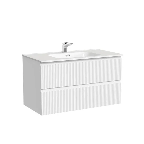 Тумба с раковиной Sancos Сноб Р/Snob R 90 Bianco