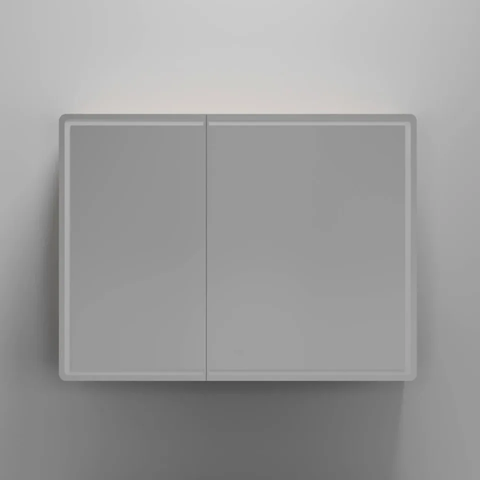 Зеркало-шкаф Sancos Mirror 99*74 с Led подсветкой дуб галифакс натуральный