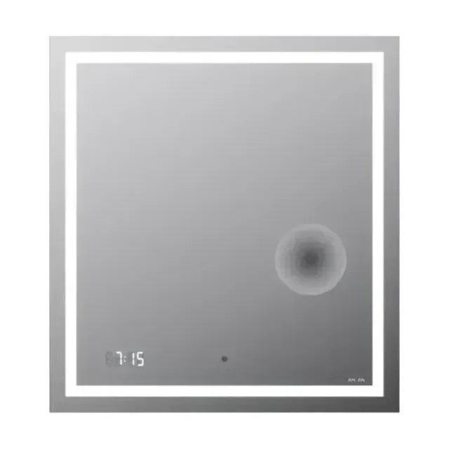 Зеркало AM.PM Gem 65 с Led подсветкой, часами и косметическим зеркалом