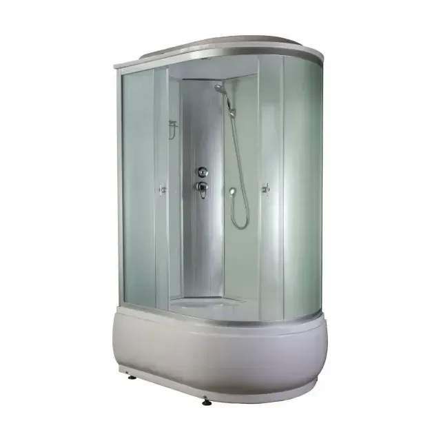 Душевая кабина AQUAPULSE 4006D 120х80х220см. fabric white (в/п), угол левый.