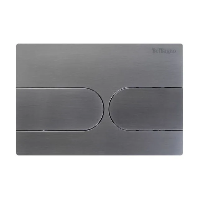 Кнопка смыва BelBagno BB-11-GM, оружейная сталь