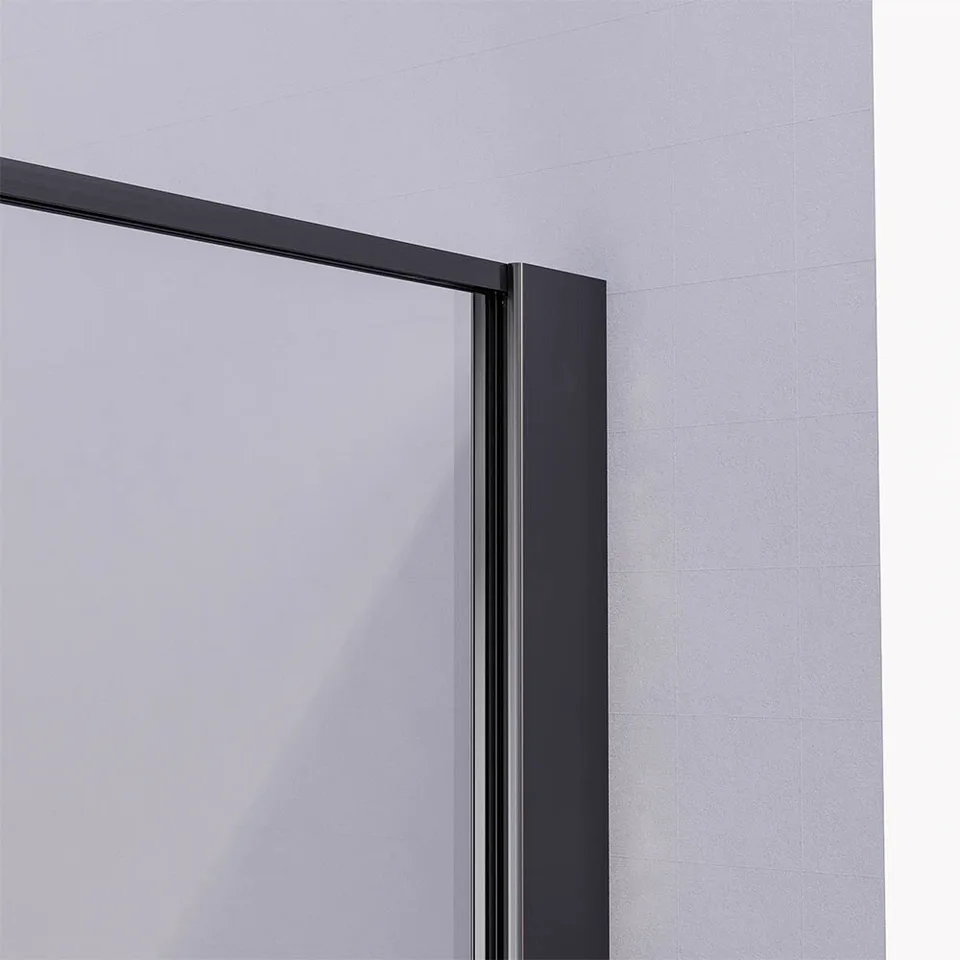 Боковая панель Veconi Premium Prato SP GR, 800x2000, брашированный графит, стекло прозрачное