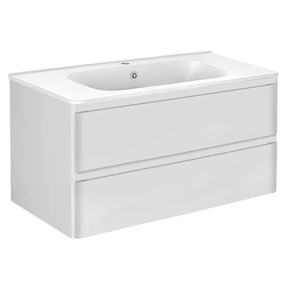 Тумба с раковиной Vincea Вико (Vico) 100 белый глянец