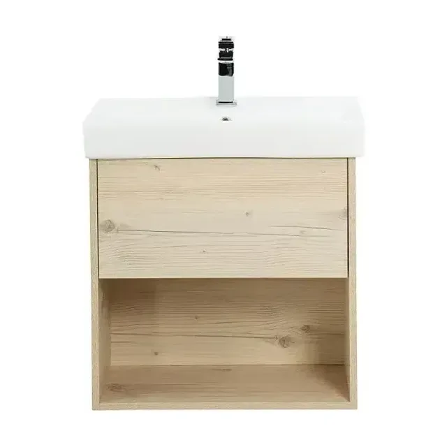 Тумба с раковиной BelBagno Неон (Neon) 600 NEON-600-1C-SO-PB сосна белый