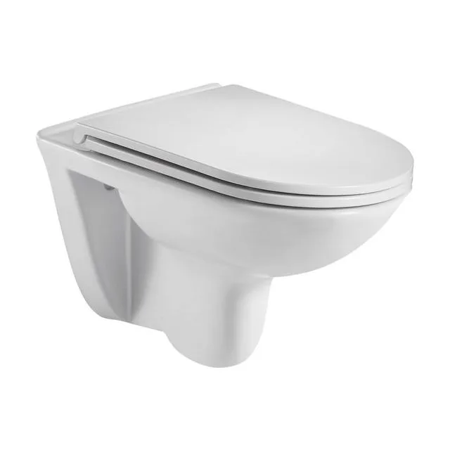 Подвесной унитаз WeltWasser Baarbach 004 GL-WT 35*55 белый глянец безободковый с крышкой-сиденьем микролифт