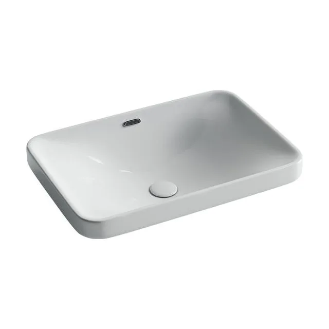 Раковина из сантехнического фарфора Ceramica Nova Элемент (Element) 61 см CN5041 встраиваемая цвет белый